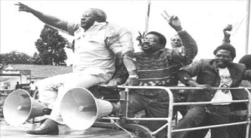 James Orengo, late Kenneth Matiba during SabaSaba protests 1990